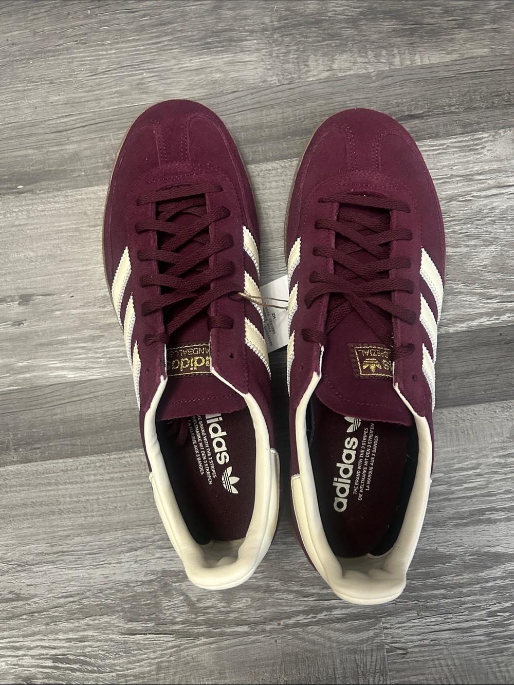adidas Spezial Women’s Sneakers - Burgundy & Cream - Picture 4 of 7